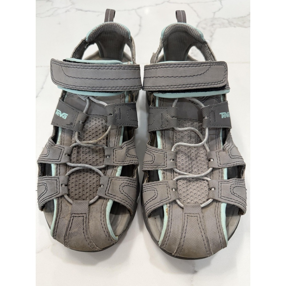 Teva Sandals Shoes Womens Size 6 Gray Fisherman Hook Loop Hiking‎ Outdoor
